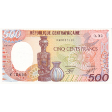 P14c Central African Republic - 500 Francs Year 1987
